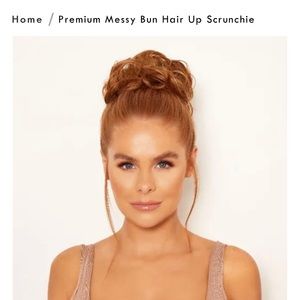 Lullabellz Messy Hair Bun in Copper Red